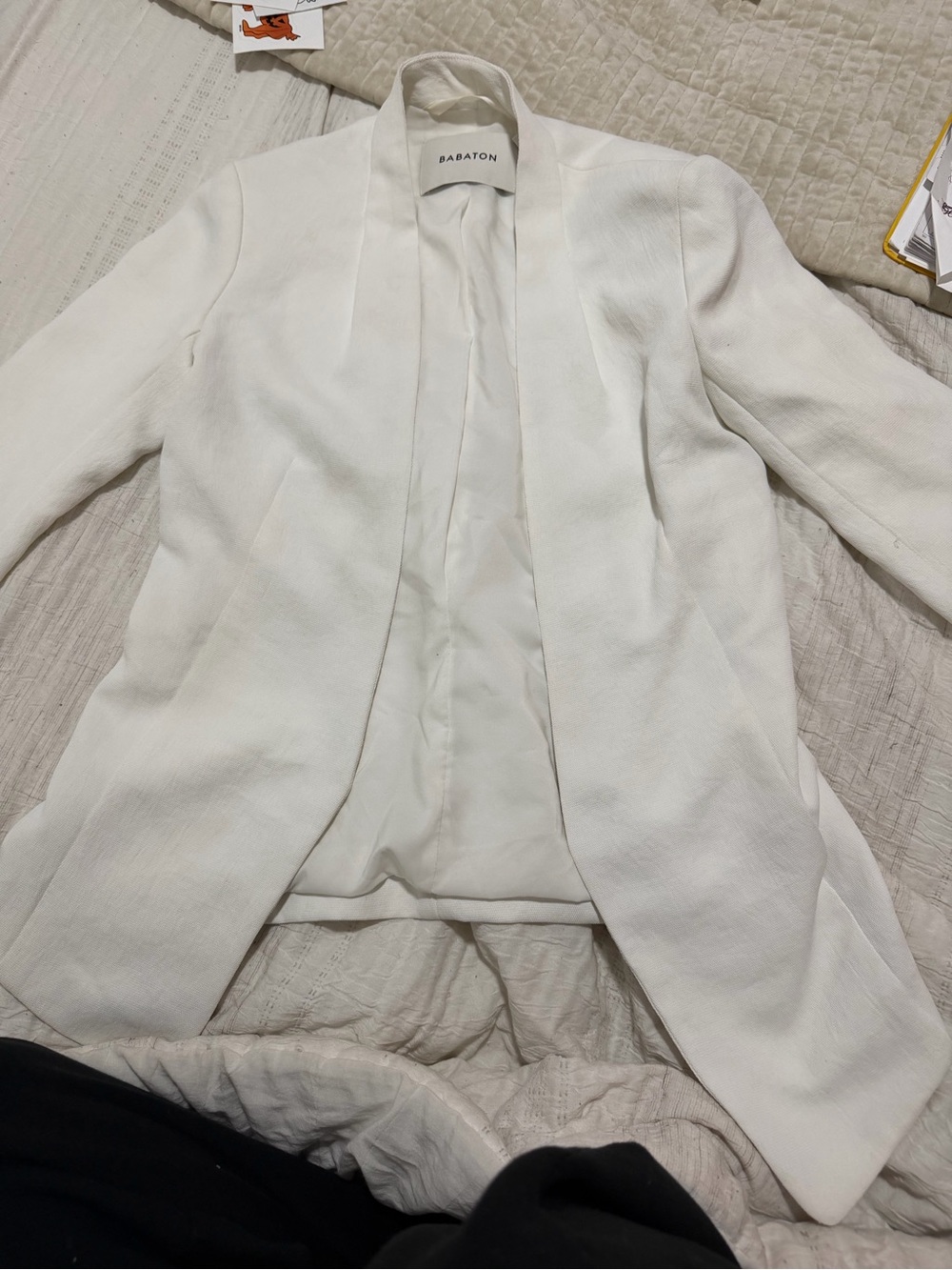 Babaton Aritzia  Open-Front Shawl Collar Blazer